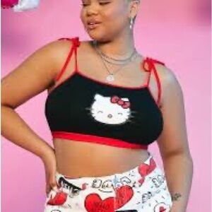 Hello kitty cropped tank